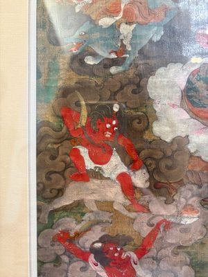 A fine Tibetan 'Begtse Chen' thangka, 18th C. — photo 12