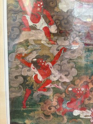 A fine Tibetan 'Begtse Chen' thangka, 18th C. — photo 13