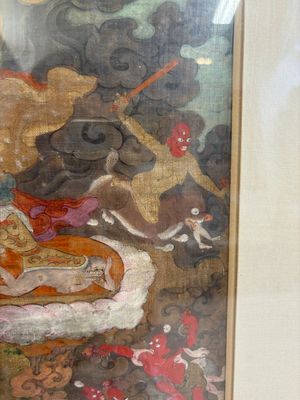 A fine Tibetan 'Begtse Chen' thangka, 18th C. — photo 8