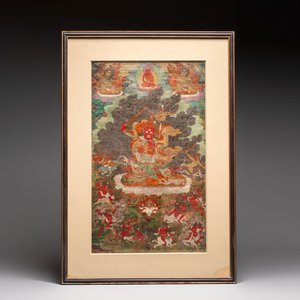 A fine Tibetan 'Begtse Chen' thangka, 18th C. — photo 1