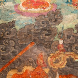 A fine Tibetan 'Begtse Chen' thangka, 18th C. — photo 4