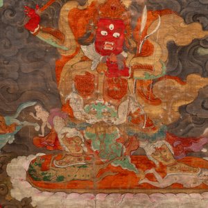 A fine Tibetan 'Begtse Chen' thangka, 18th C. — photo 7