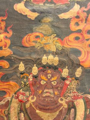 A fine Tibetan 'Vajrabhairava' thangka, 18/19th C. — foto 13