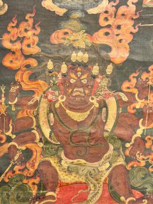 A fine Tibetan 'Vajrabhairava' thangka, 18/19th C. — foto 2
