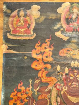 A fine Tibetan 'Vajrabhairava' thangka, 18/19th C. — foto 3