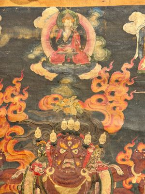A fine Tibetan 'Vajrabhairava' thangka, 18/19th C. — foto 4