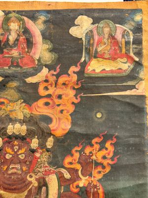 A fine Tibetan 'Vajrabhairava' thangka, 18/19th C. — foto 5