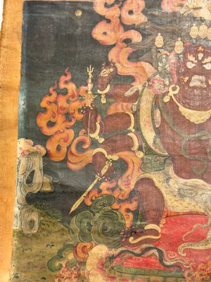 A fine Tibetan 'Vajrabhairava' thangka, 18/19th C. — foto 6