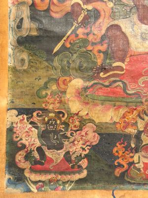 A fine Tibetan 'Vajrabhairava' thangka, 18/19th C. — foto 7