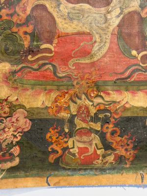 A fine Tibetan 'Vajrabhairava' thangka, 18/19th C. — foto 8