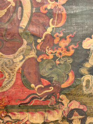 A fine Tibetan 'Vajrabhairava' thangka, 18/19th C. — foto 10