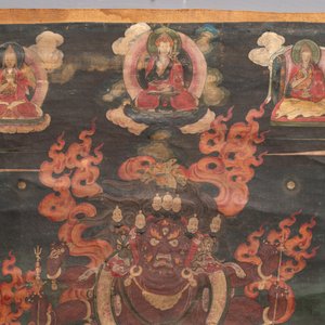A fine Tibetan 'Vajrabhairava' thangka, 18/19th C. — foto 3