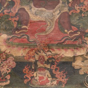 A fine Tibetan 'Vajrabhairava' thangka, 18/19th C. — foto 5