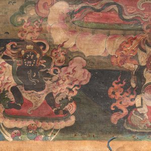 A fine Tibetan 'Vajrabhairava' thangka, 18/19th C. — foto 7