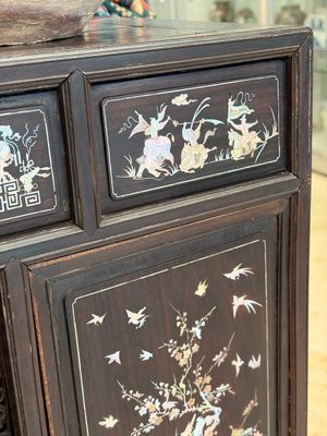 A fine Vietnamese mother-of-pearl-inlaid wooden cabinet, 19th C. — photo 16