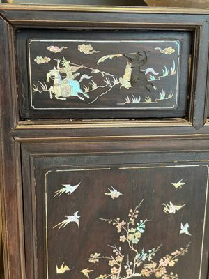 A fine Vietnamese mother-of-pearl-inlaid wooden cabinet, 19th C. — photo 8