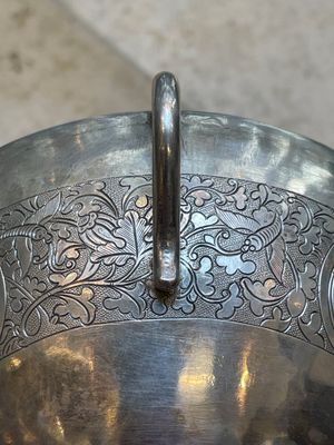 A fine Vietnamese silver bowl and saucer, Lei 雷 mark, 19th C. — photo 13
