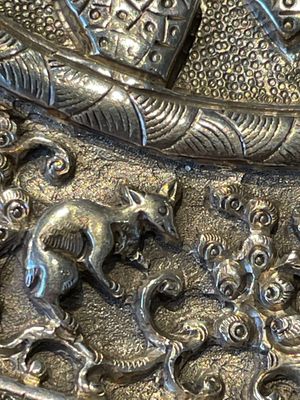 A fine Vietnamese silver plate with fu and dragon design, Hà Nội 河内 mark, 19th C. — 照片 5