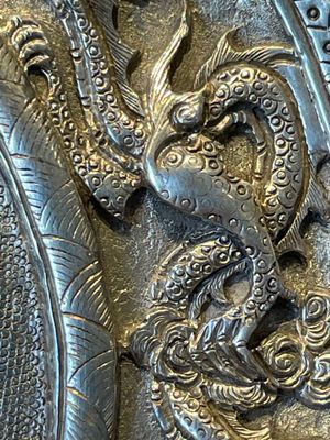 A fine Vietnamese silver plate with fu and dragon design, Hà Nội 河内 mark, 19th C. — 照片 7