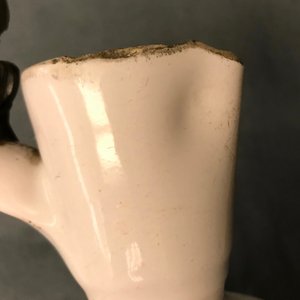 A fine white Dutch Delft jug with pewter cover, 2nd half 17th C. — photo 8
