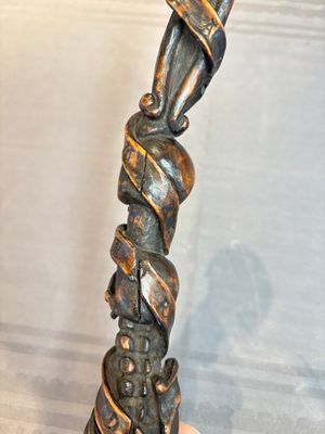 A finely carved boxwood 'vanitas' or 'memento mori' stick, 18/19th C. — 照片 7