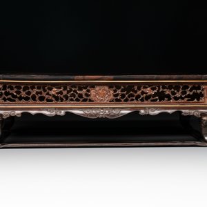 A finely carved Chinese hardwood stand, Qing — foto 2