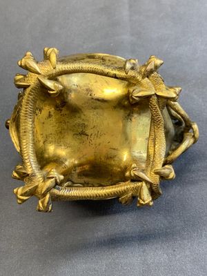 A finely cast Chinese gilt-bronze 'luduan' censer, possibly Ming — 照片 8