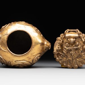 A finely cast Chinese gilt-bronze 'luduan' censer, possibly Ming — 照片 7