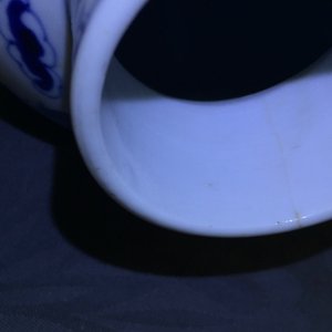 A five-piece Chinese blue and white garniture with dragons, 19th C. — 照片 18