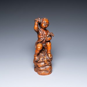 A Flemish boxwood figure of the young Hercules, probably Antwerp, 17th C. — photo 1