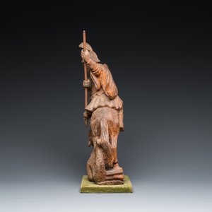 A Flemish carved oak 'St. George and the dragon' group, Antwerp, 16th C. — 照片 5