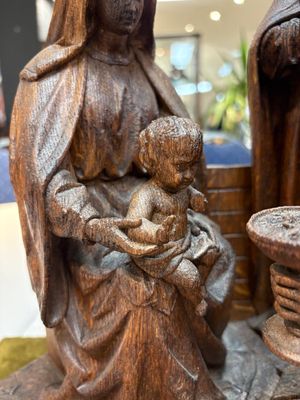 A Flemish carved wooden 'Adoration of the Magi' group, 18th C. — 照片 7