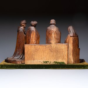 A Flemish carved wooden 'Adoration of the Magi' group, 18th C. — 照片 4