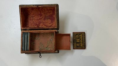 A Flemish gilt-tooled leather casket with hunting scenes, probably Antwerp, early 17th C. — 照片 9