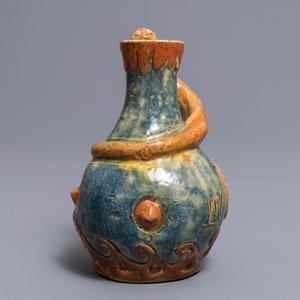 A Flemish pottery Art Nouveau 'dragon' vase, Leo Maes Vereenoghe, Torhout, 1891-1909 — 照片 2