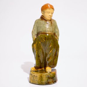 A Flemish pottery figure, "The little farmer", prob. Laigneil workshop, 20th C. — 照片 2