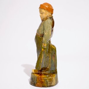 A Flemish pottery figure, "The little farmer", prob. Laigneil workshop, 20th C. — 照片 5