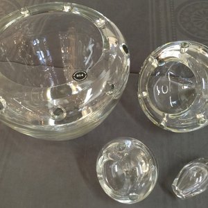 A four-piece Val Saint-Lambert crystal tulip vase, "Bulbe", by Ronald van der Hilst, ca. 2005 — photo 16