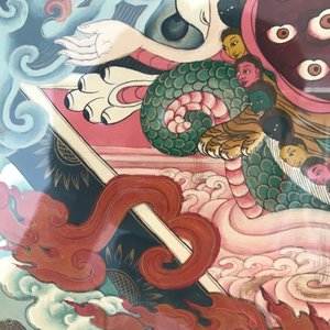 A framed 'Rahula' thangka, Tibet, 19th C. — 照片 7