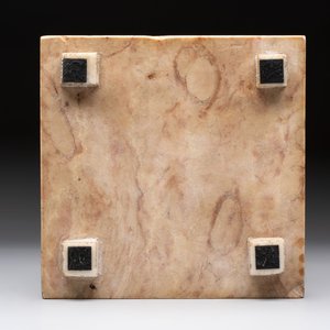 A French brass horizontal sundial on marble base, 18/19th C. — foto 7