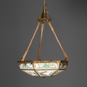 A French chandelier inset with Chinese famille verte plaques, 19th C. — foto 2