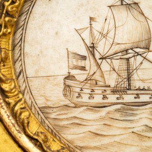 A French engraved ivory plaque inscribed 'S'il mollit, il n'entrera pas', 18th C. — 照片 6