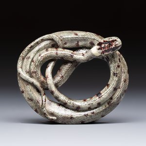 A French faience model of a snake, probably Saint-Honoré-Les-Bains, 19th C. — photo 7