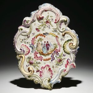 A French faience Rococo plaque, prob. Marseille, 1st half 19th C. — photo 1
