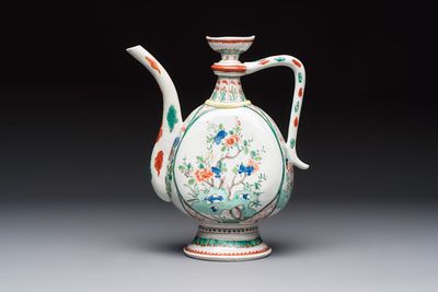 A French famille verte-style aftaba, Samson, Paris, 19th C.