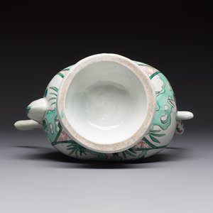 A French famille verte-style aftaba, Samson, Paris, 19th C. — photo 7