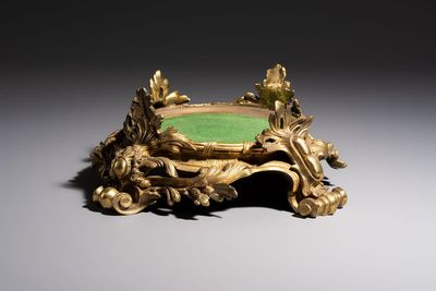 A French gilt-bronze 'Louis XV' style stand, 19th C.