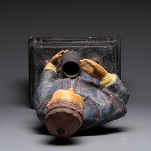 A French papier-mâché figure of a mandarin, inscribed 'Compagnie Française Des Chocolats et Des Thés', 20th C. — foto 5