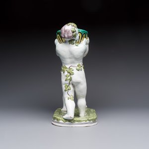A French polychrome faience group with two Bacchus figures, Geo Martel, Dèsvres, early 20th C. — photo 5