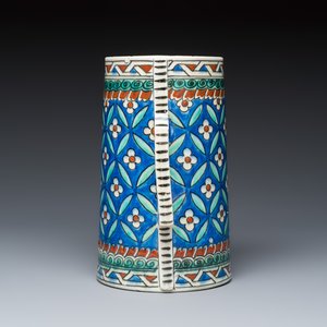 A French polychrome Iznik-style tankard — photo 3